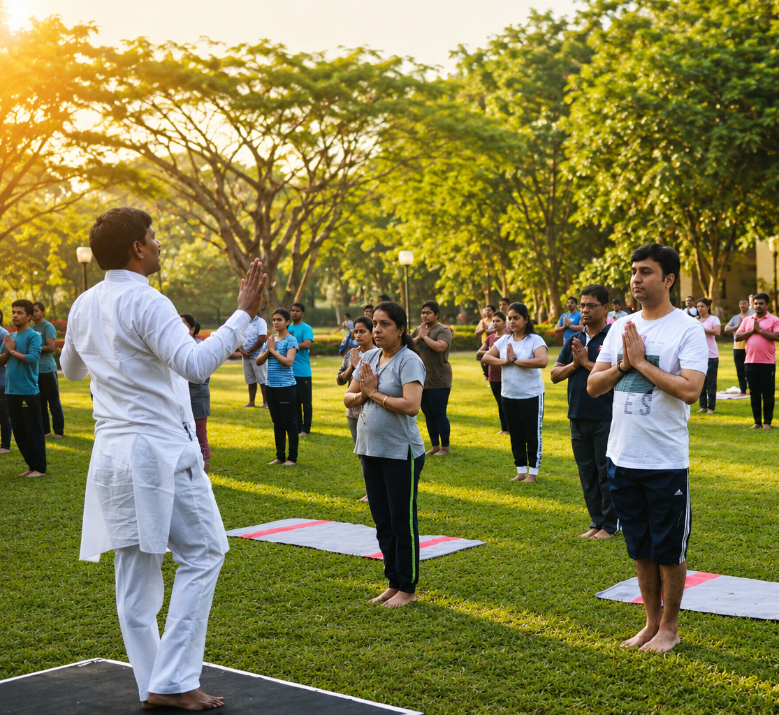 Regular yoga, pranayama and meditation batches